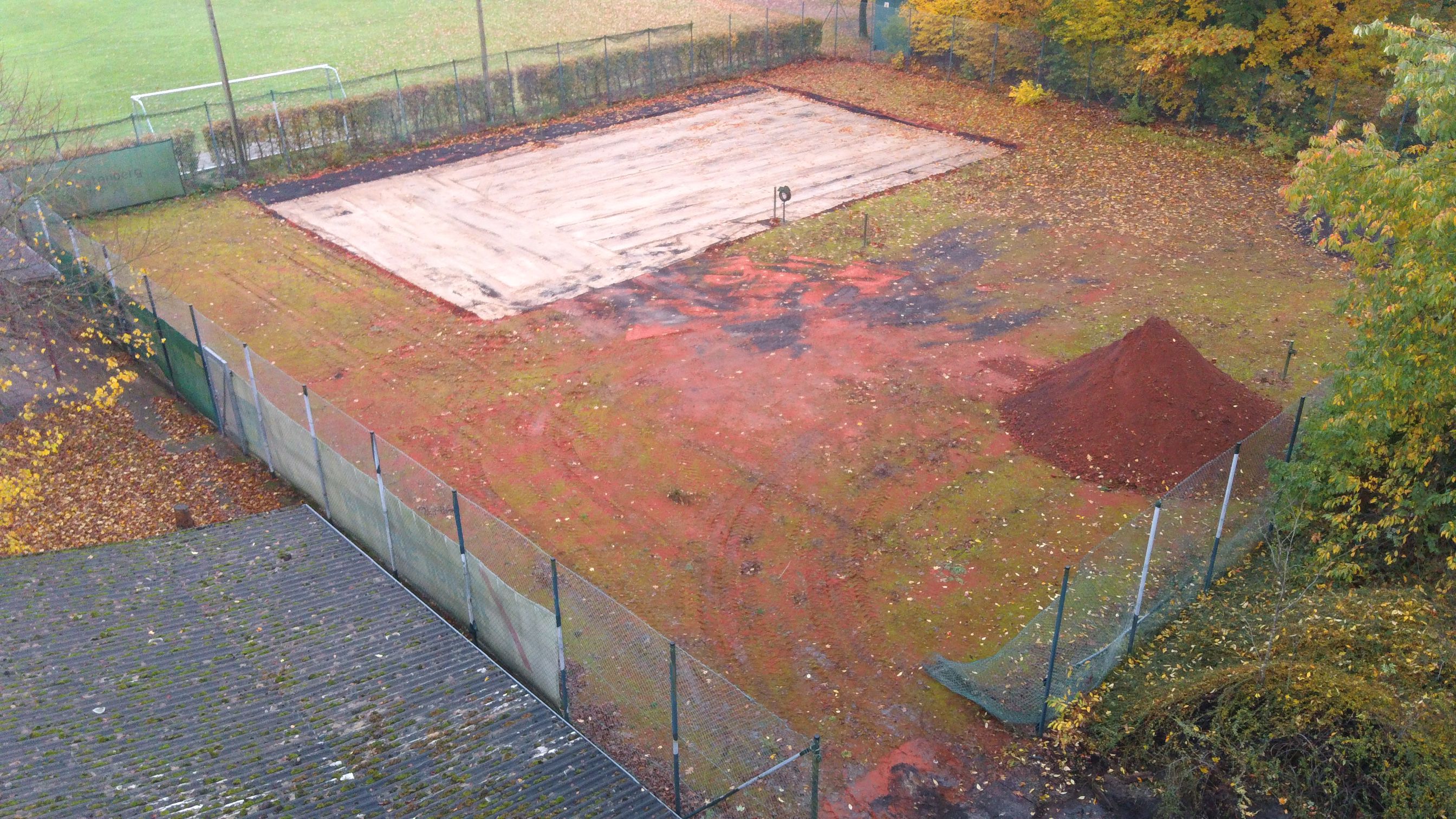 Padel Platz Baubeginn